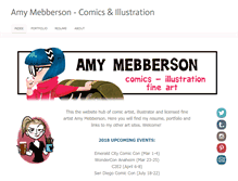 Tablet Screenshot of amymebberson.com